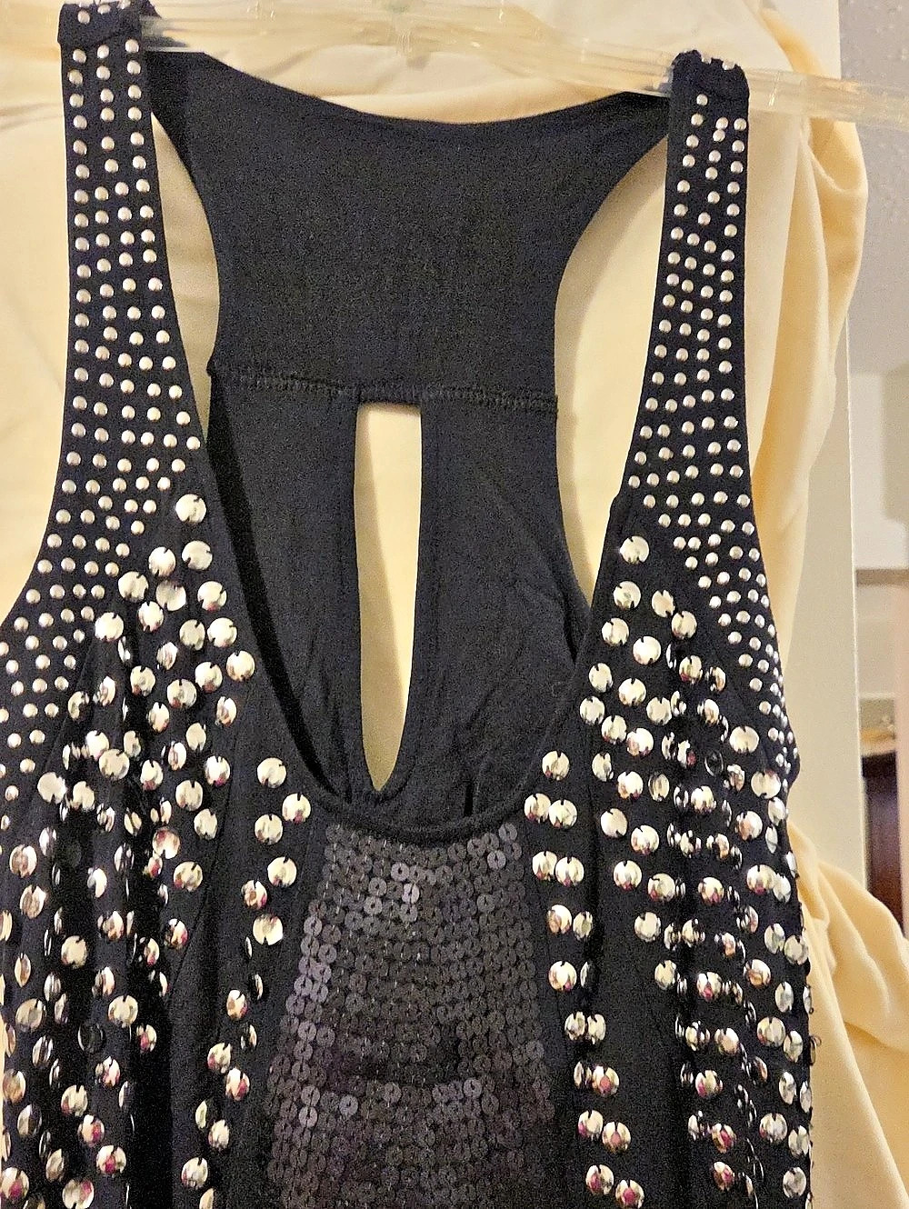 Arden B Embellished Black Tank Dress Size Small
